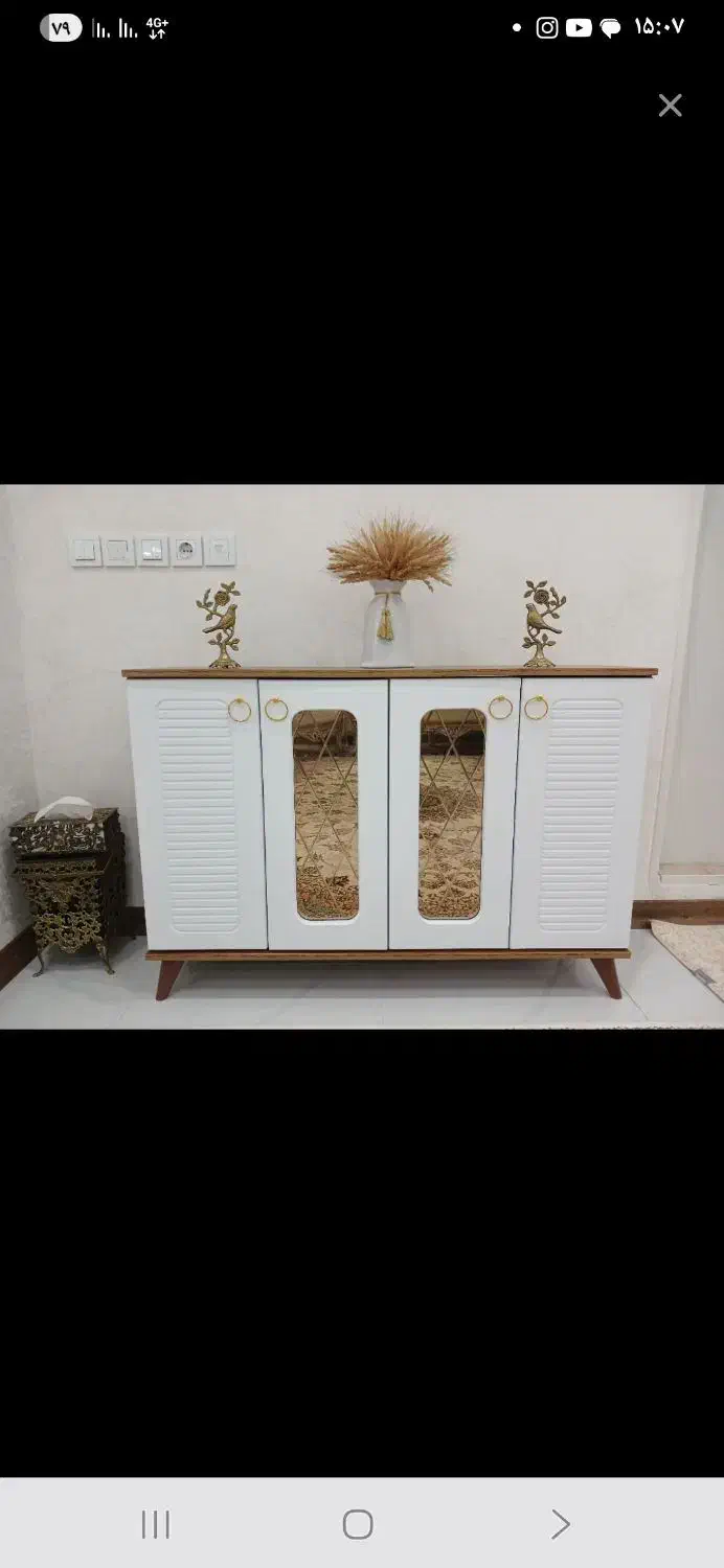 جاکفشی کنسولی ۴درب آینه لوزی|جاکفشی، کمد، دراور|تهران, شهرک ولیعصر جنوبی|دیوار