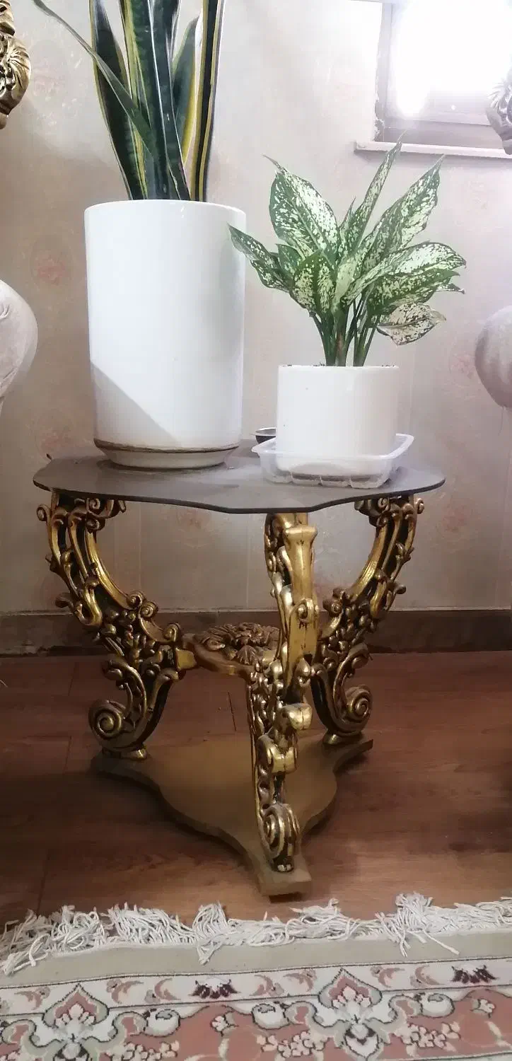 میز عسلی، جلو مبلی طلایی|مبلمان خانگی و میز عسلی|مشهد, الهیه|دیوار