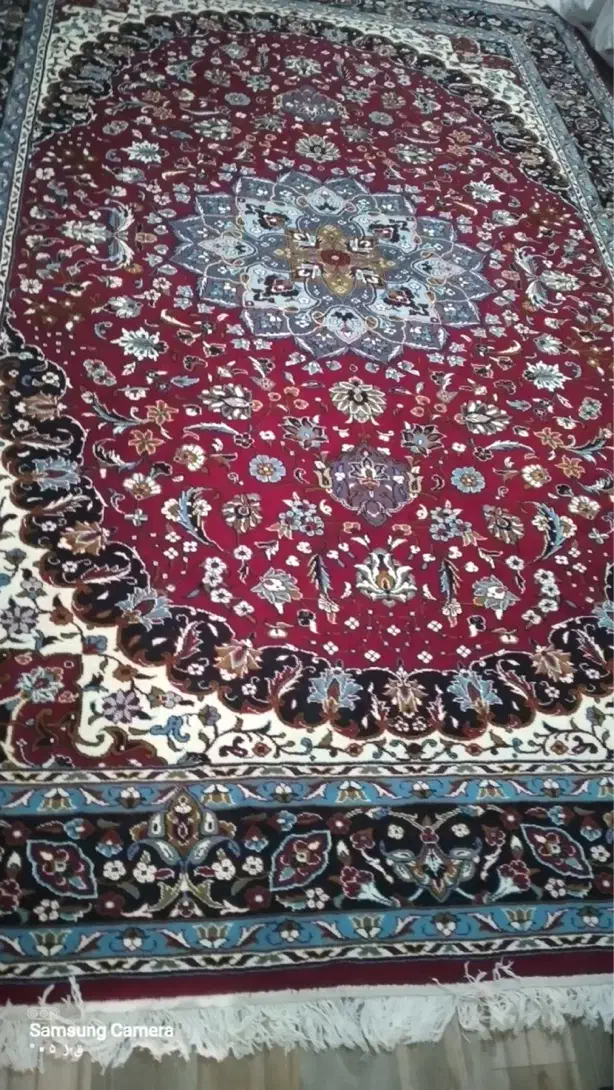 فرش ۶ متری سالم در حد نو|فرش|تاکستان, |دیوار