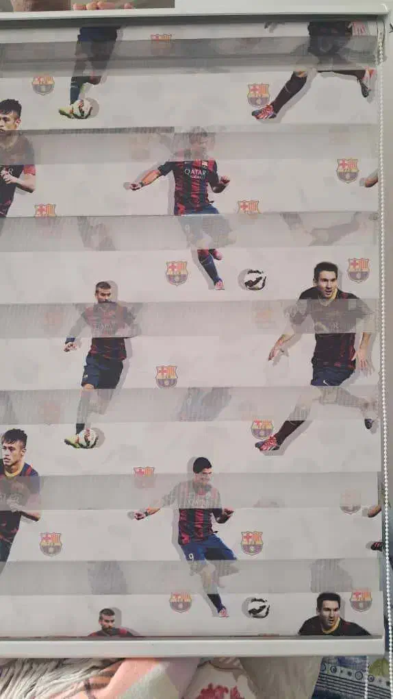 پرده زبرا ورزشی بارسلونا|پرده، رانر، رومیزی|تهران, سازمان برنامه جنوبی|دیوار