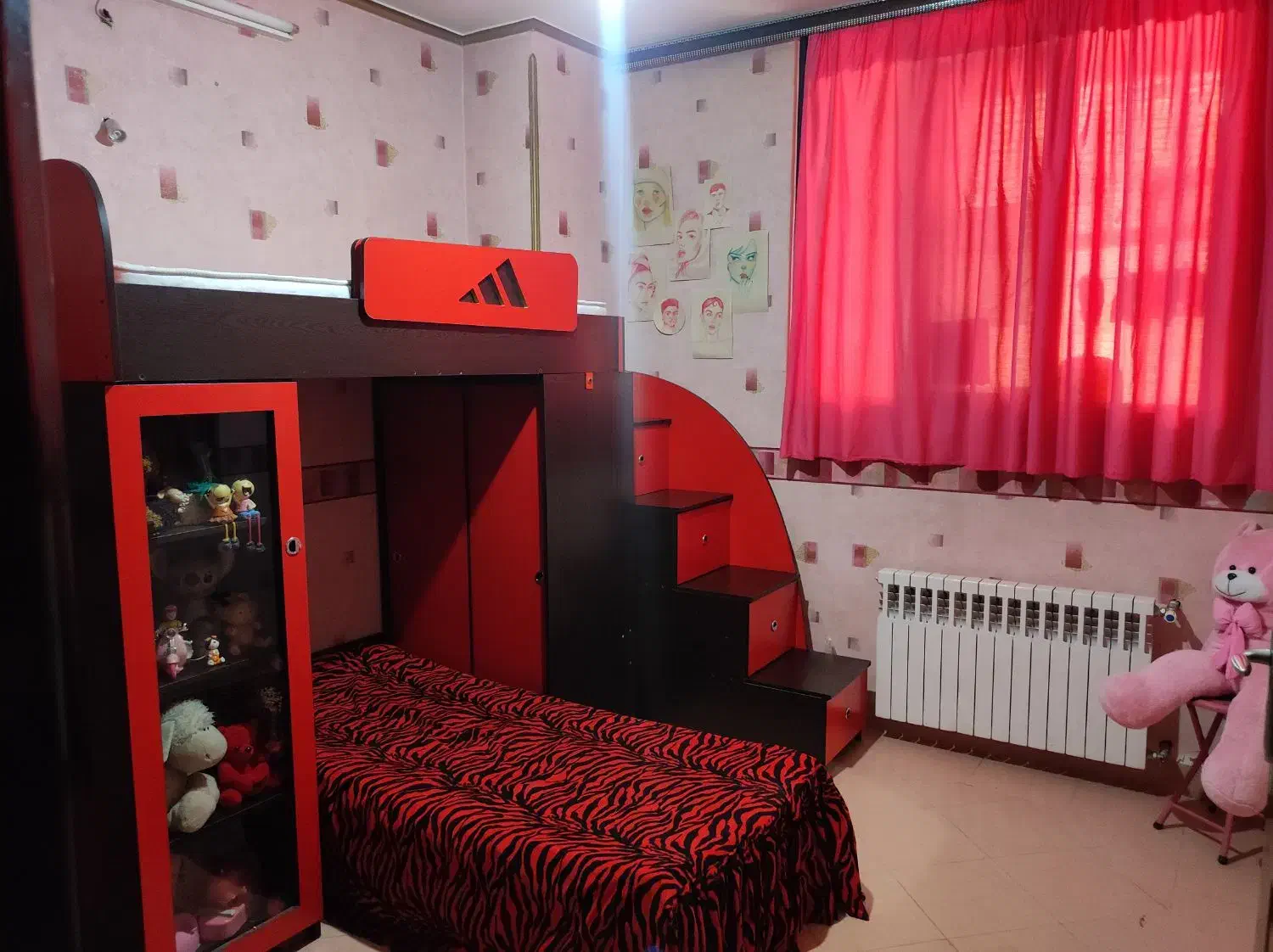 تخت و کمد کم جا|تخت و سرویس خواب|سمنان, |دیوار