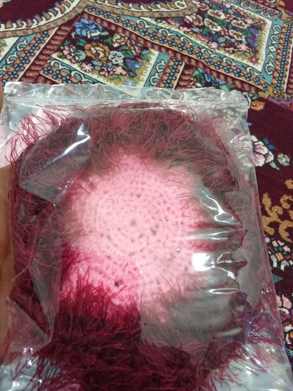 اسکاج بافتنی با میل سنتی خیاطی|لوازم نظافت|بناب, |دیوار