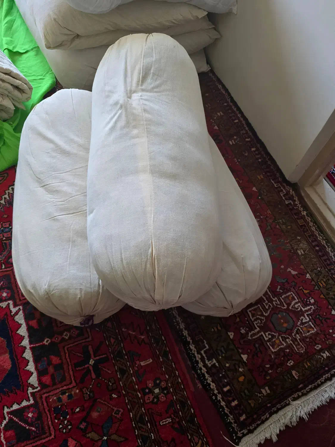 لحاف ، تشک ، بالشت پشم درجه یک گوسفندی|رختخواب، بالش، پتو|اهر, |دیوار