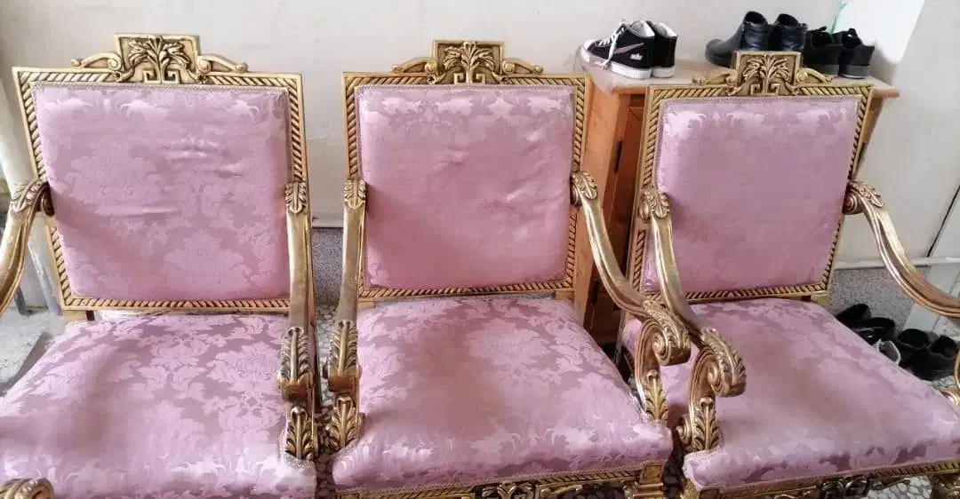 مبل سلطنتی 7 نفره میز ناهار خوری 8|مبلمان خانگی و میز عسلی|قائم‌شهر, |دیوار