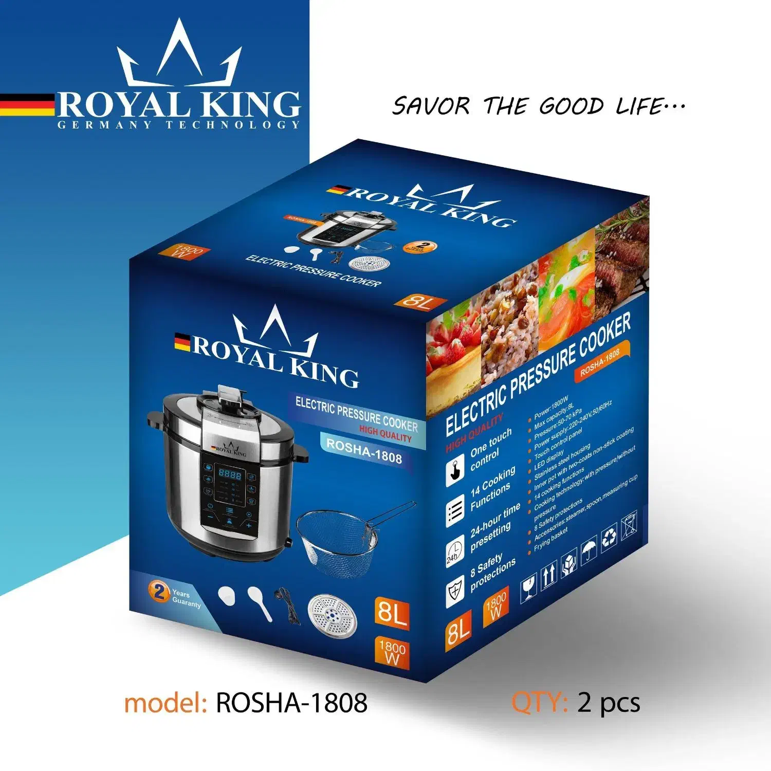 زودپزبرقی و مولتی کوکر رویال کینگ|اجاق گاز و لوازم برقی پختوپز|فیروزآباد (فارس), |دیوار