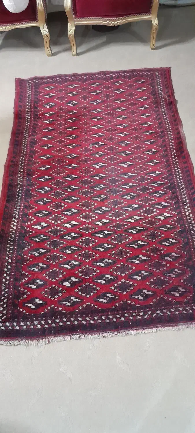 فرش دستباف قدیمی و اصیل ترکمن|فرش|مشهد, استاد یوسفی (شهرک غرب)|دیوار