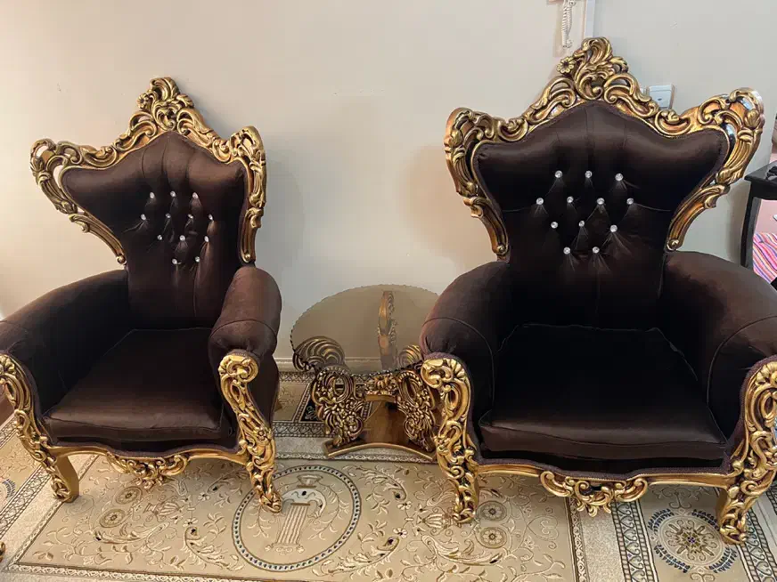 مبلمان سلطنتی ۹ نفره|مبلمان خانگی و میز عسلی|شهرکرد, |دیوار