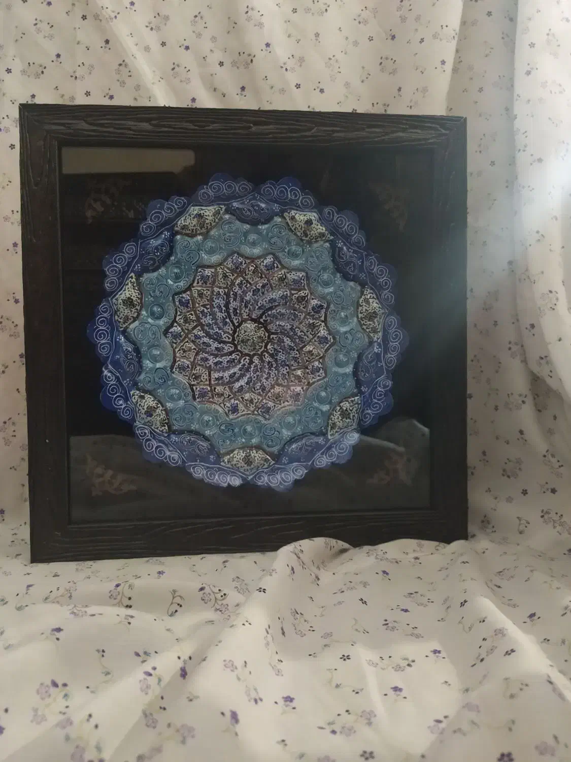 بشقاب میناکاری|صنایع دستی و سایر لوازم تزئینی|سبزوار, فرهنگیان|دیوار