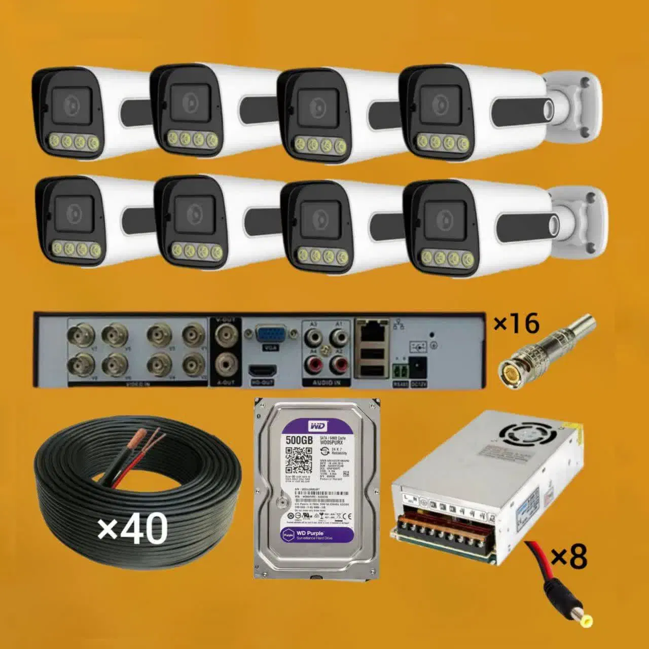 دوربین مداربسته 8تایی/به قیمت چین/5MPبا XVR8کانال|دوربین مداربسته|تهران, بازار|دیوار