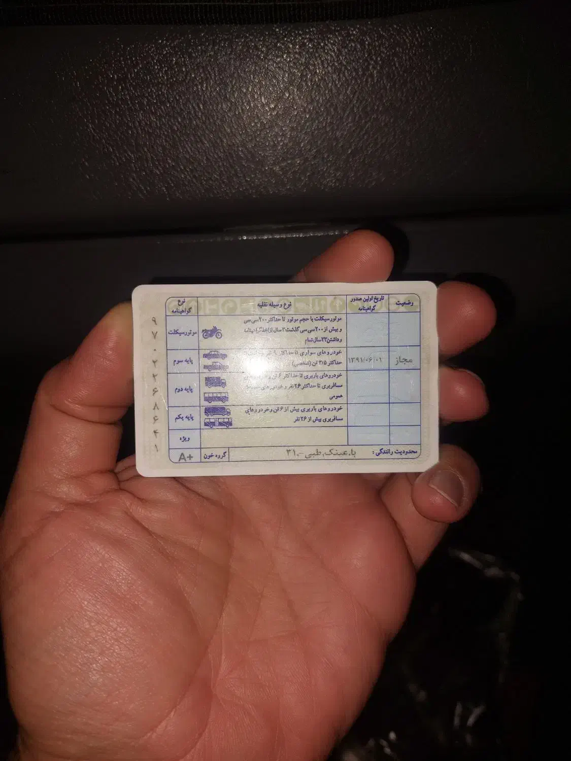 مدارک پیدا شده کارت ملی و گواهینامه|اشیا|ارومیه, |دیوار