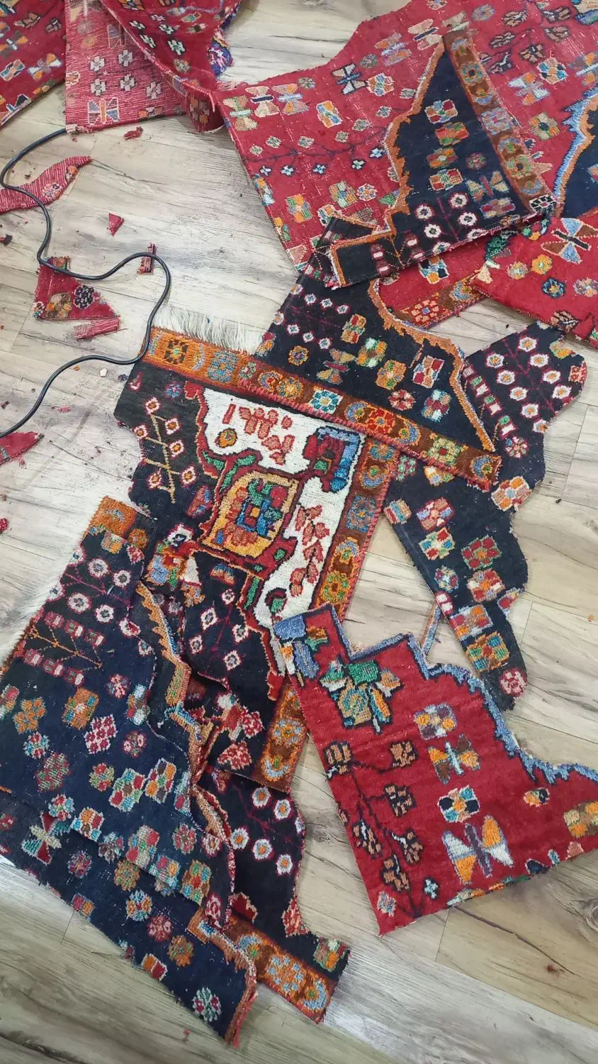 تکه فرش‌های دستبافت جهت کارای هنری اهواز|فرش|اهواز, پادادشهر|دیوار