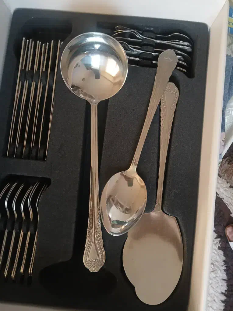 قاشق و چنگال ۱۲ نفره|ظروف سرو و پذیرایی|محمدشهر, محمدشهر|دیوار