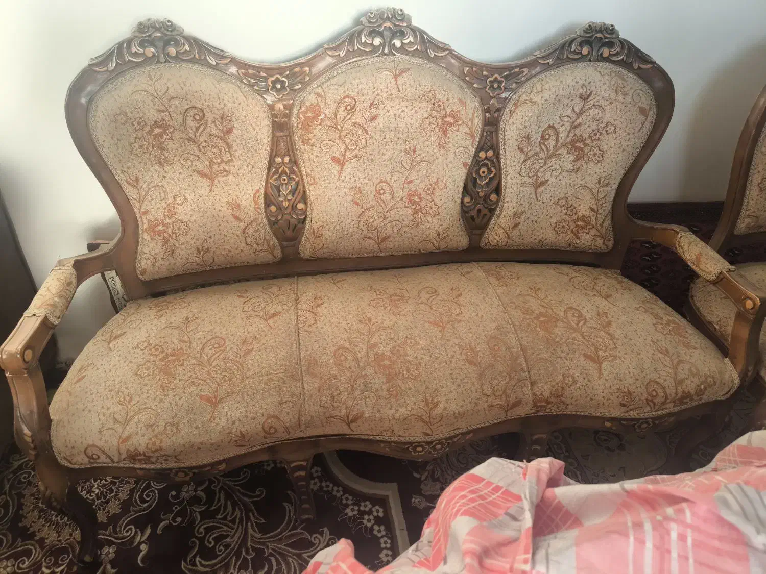 مبل 9نفره تمام چوب|مبلمان خانگی و میز عسلی|پاکدشت, شهرک انقلاب|دیوار