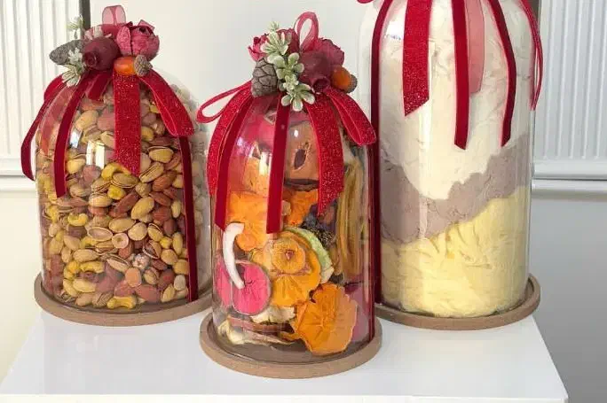 ست سه تایی ظرف یلدا شیشه ای|ظروف سرو و پذیرایی|تهران, بازار|دیوار