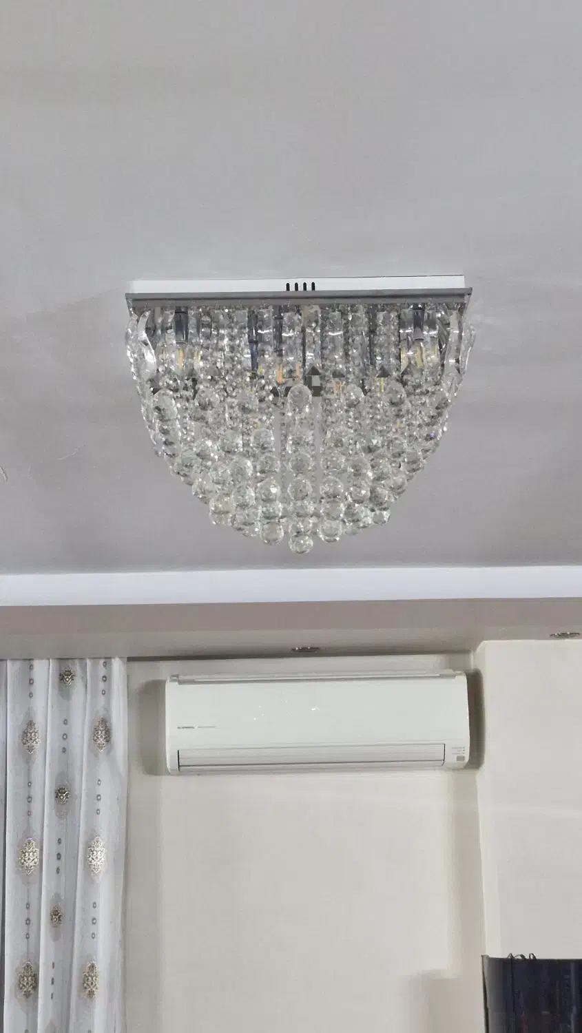 لوستر سقفی مربع کنترلی|لوستر و چراغ آویز|اصفهان, پروین|دیوار