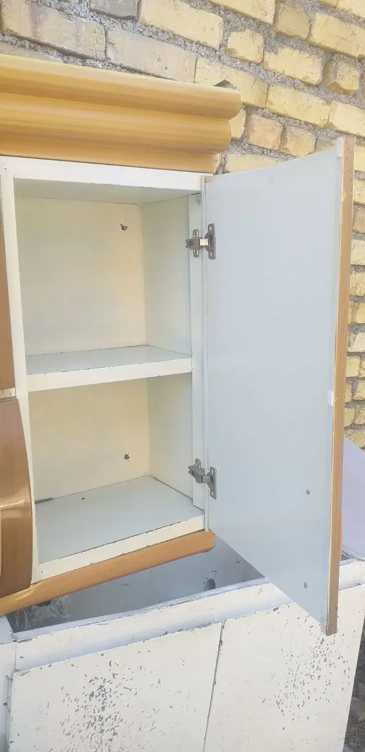 کابینت فلزی در حد در رزن|آب‌چکان و نظم‌دهنده ظروف|همدان, |دیوار