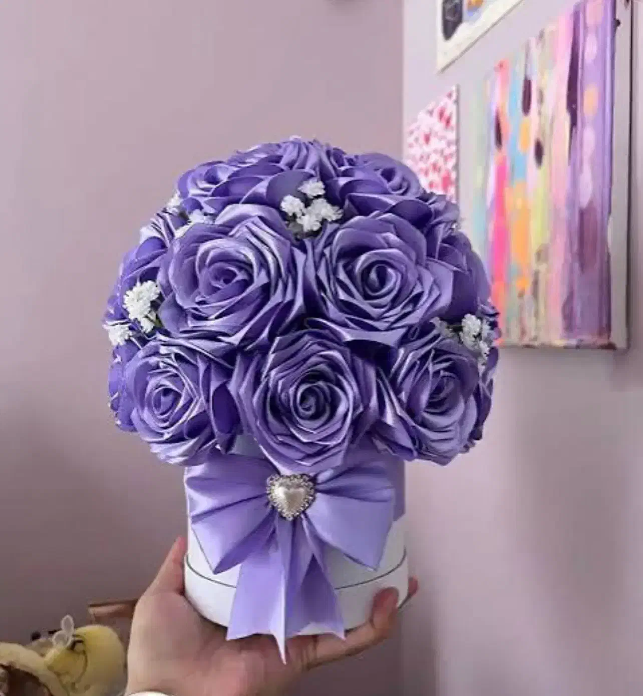 گل روبانی|گل مصنوعی|ارومیه, |دیوار