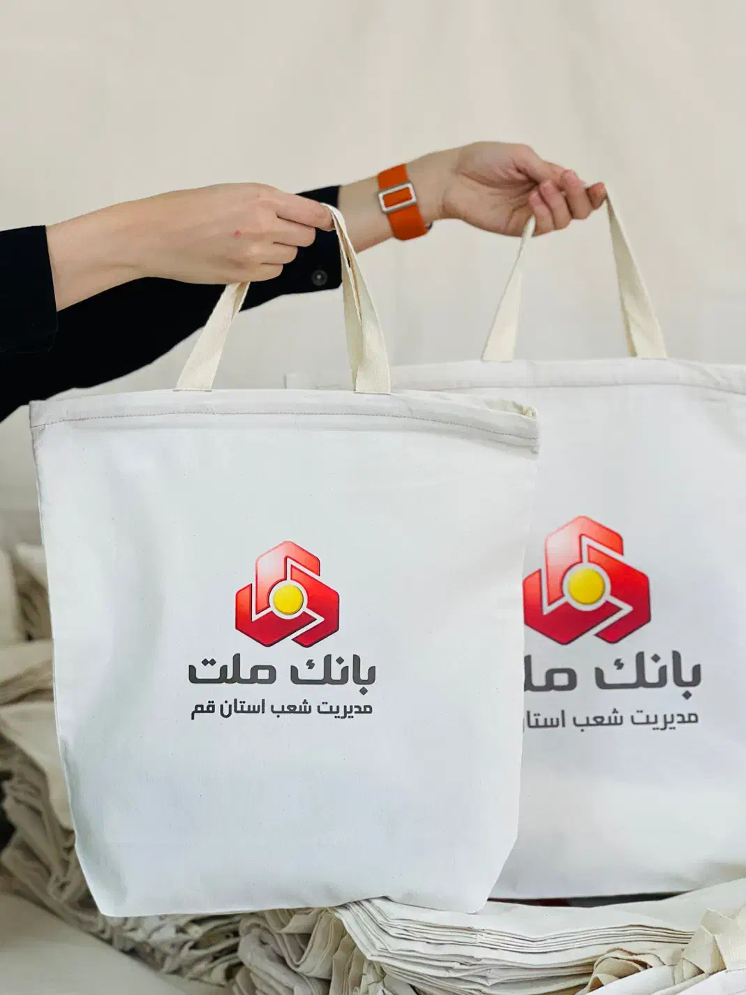 صنایع دستی بگ دستساز ساک پارچه ای بانک ملت زیپدار|صنایع دستی و سایر لوازم تزئینی|مشهد, سناباد|دیوار