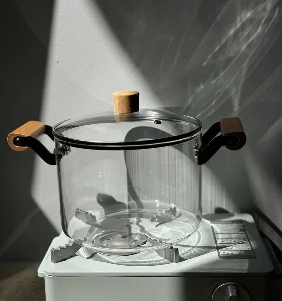 قابلمه پیرکس چوبی شعله مستقیم|ظروف پختوپز|سیرجان, |دیوار