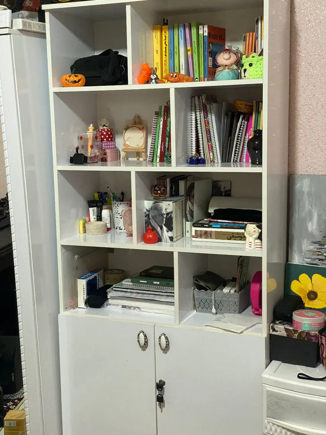 کتابخانه وکمد|کتابخانه، شلف، قفسههای دیواری|سنندج, |دیوار