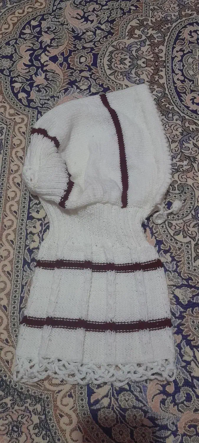 ۲ عدد کلاه بافت و کاموا دخترانه کاملا نو|لباس|ساوه, |دیوار