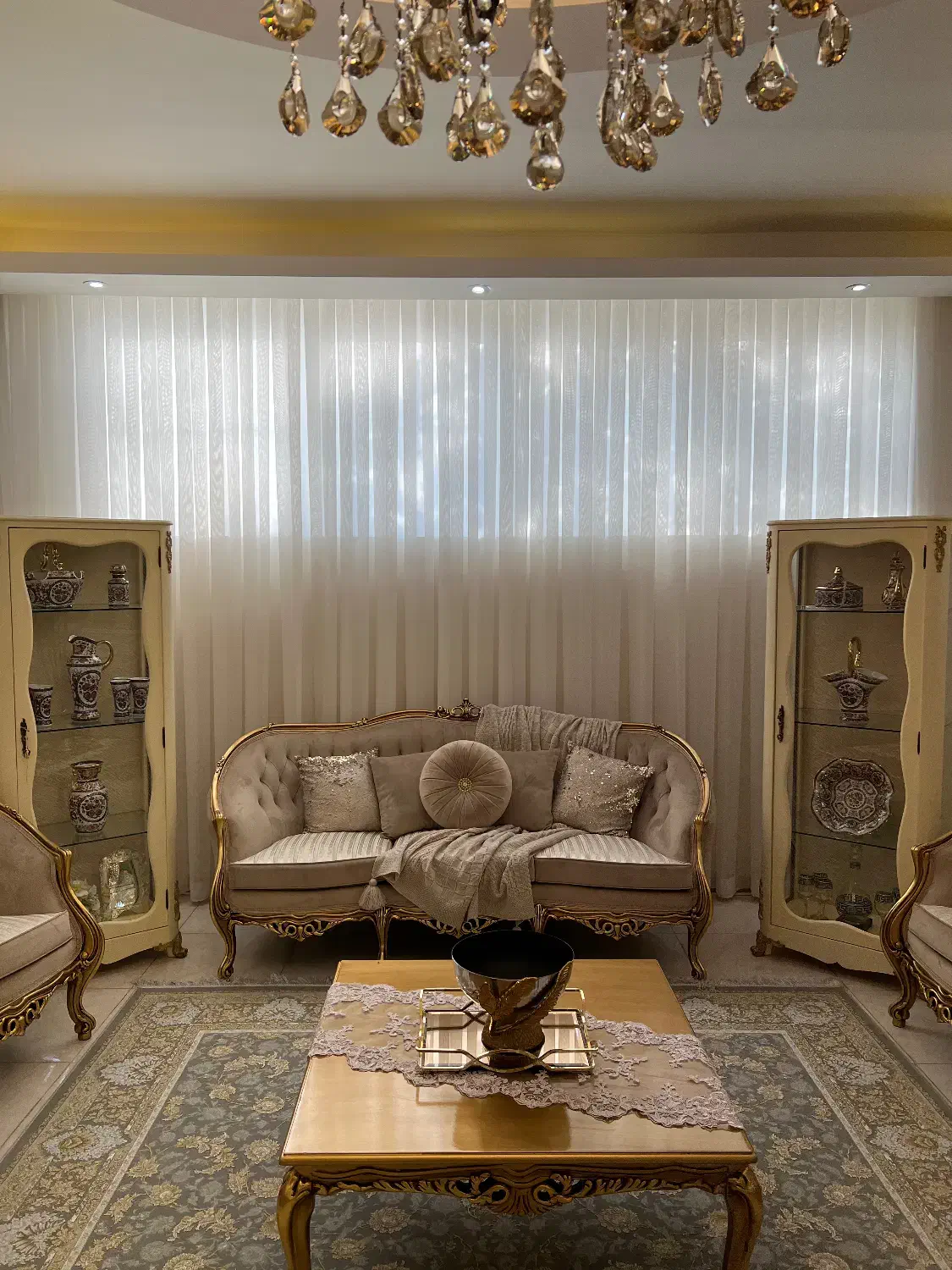 پرده حریر۴/۵متر|پرده، رانر، رومیزی|تبریز, |دیوار