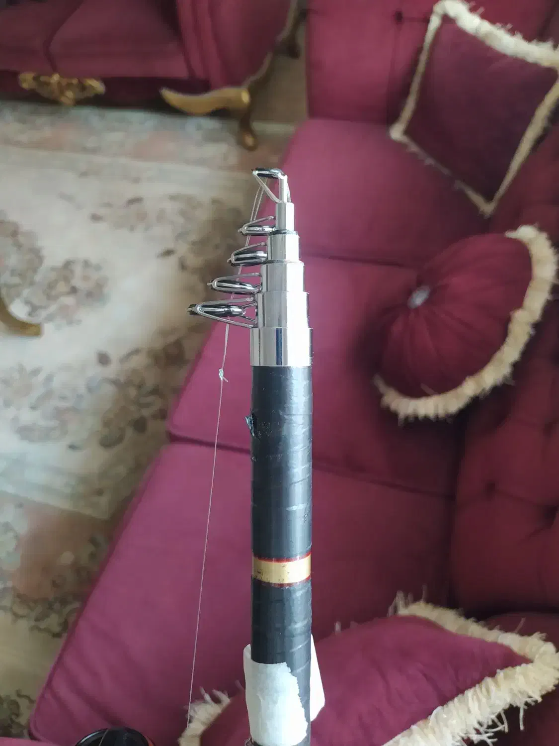 چوب پارتنر۲/۷۰ فایبر قرمزوچرخ ۳۰۰۰|ماهیگیری|صومعهسرا, |دیوار