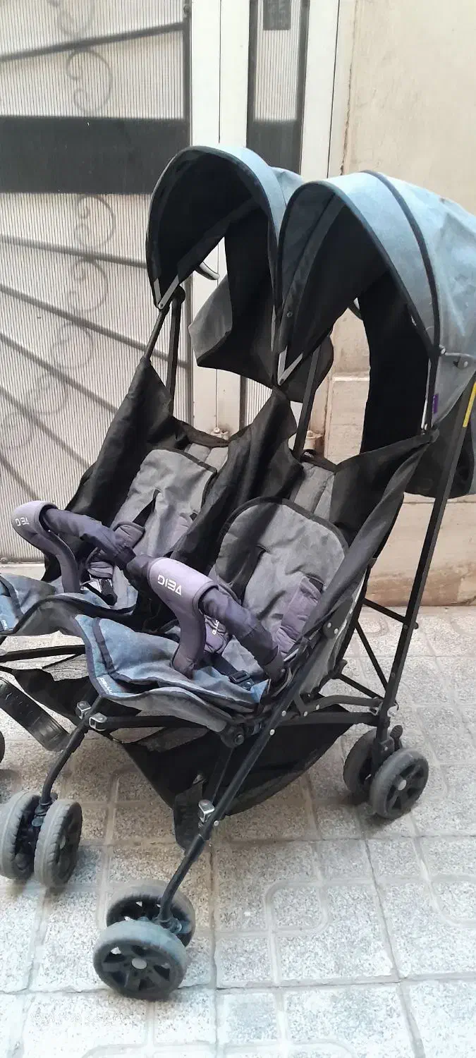 کالسکه دوقلو دلیجان مدل عصایی|کالسکه و لوازم جانبی|مشهد, عبادی|دیوار