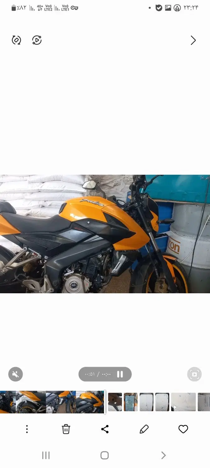 موتور nsپالس باجاج200cc|موتورسیکلت|فلاورجان, |دیوار