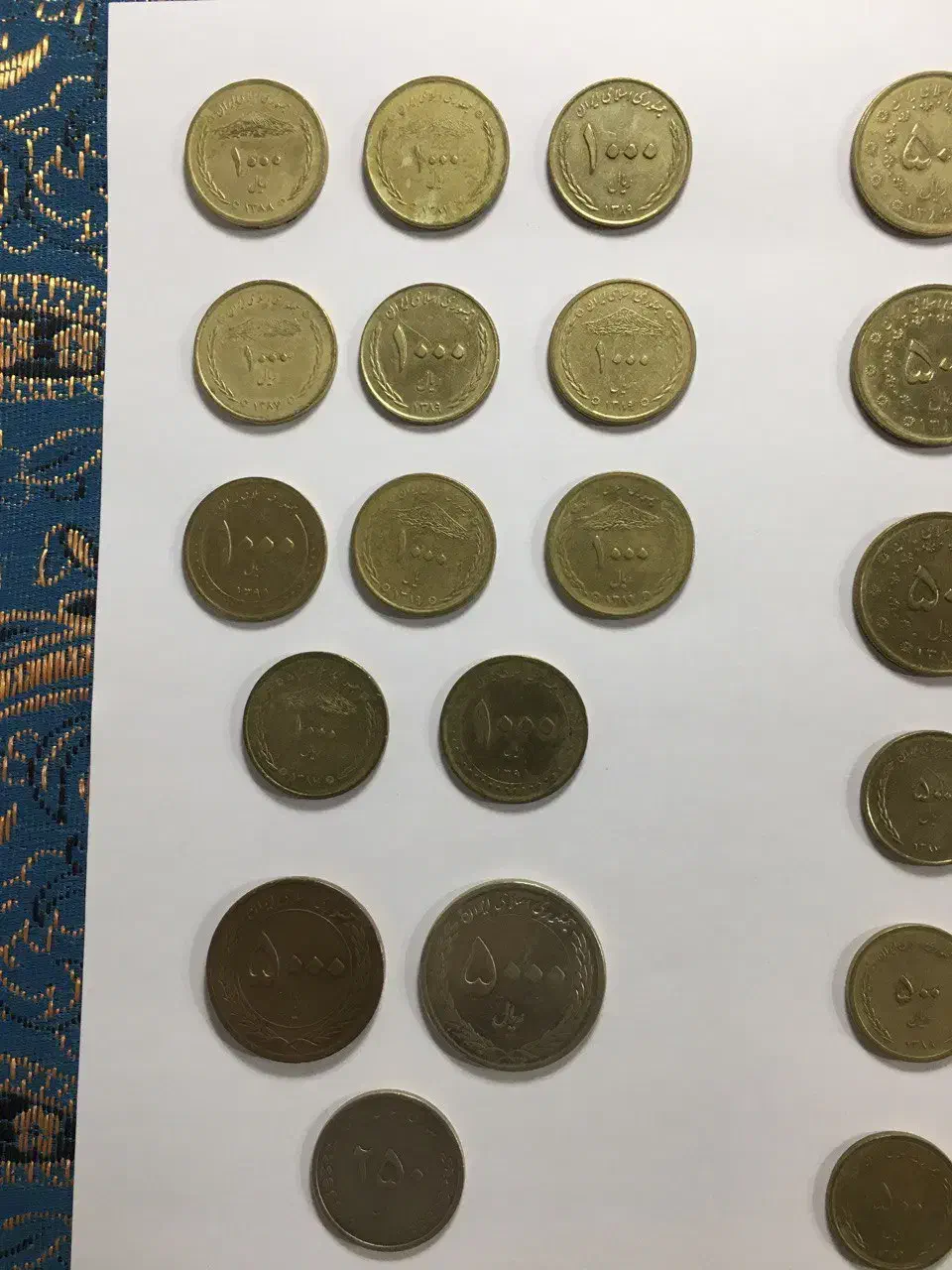 تعدادی سکه قدیمی|کلکسیون سکه، تمبر، اسکناس|اصفهان, صدف|دیوار