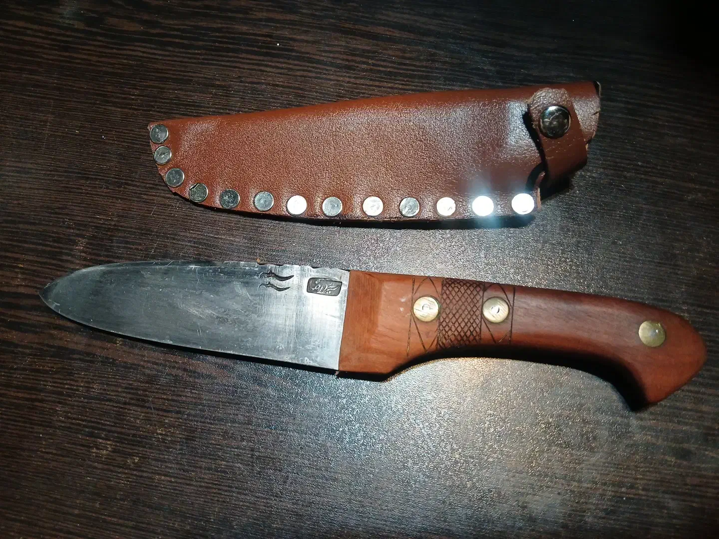 چاقو دسته عناب سید رضا|کلکسیون اشیاء عتیقه|قم, نخودی|دیوار