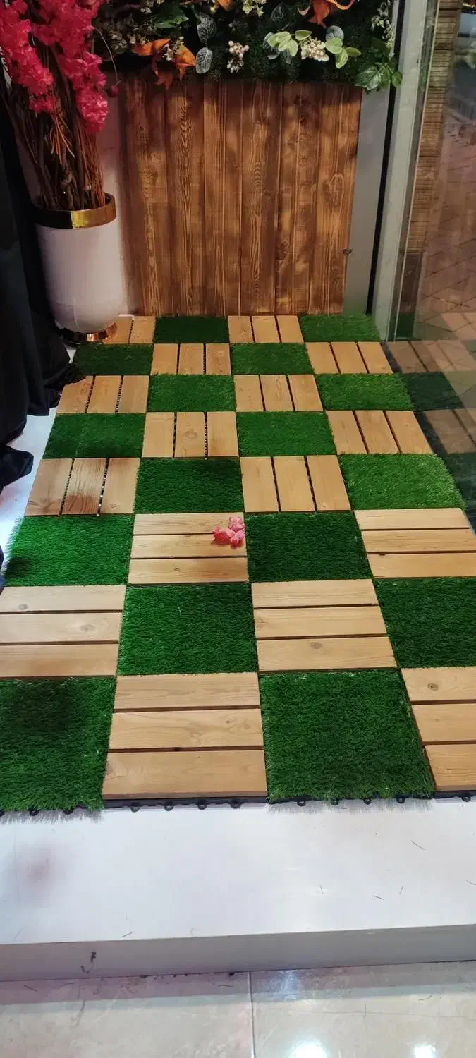 پخش چمن مصنوعی تایل وود ترموچمن جنس دارواقتصادی|گل مصنوعی|اصفهان, خواجو|دیوار