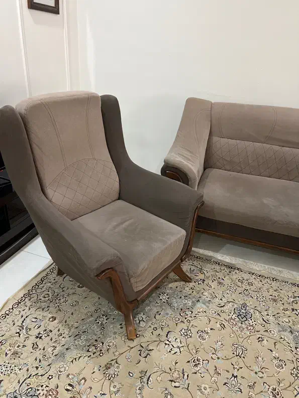 مبل راحتی نیم ست|مبلمان خانگی و میز عسلی|مشهد, دانشجو|دیوار