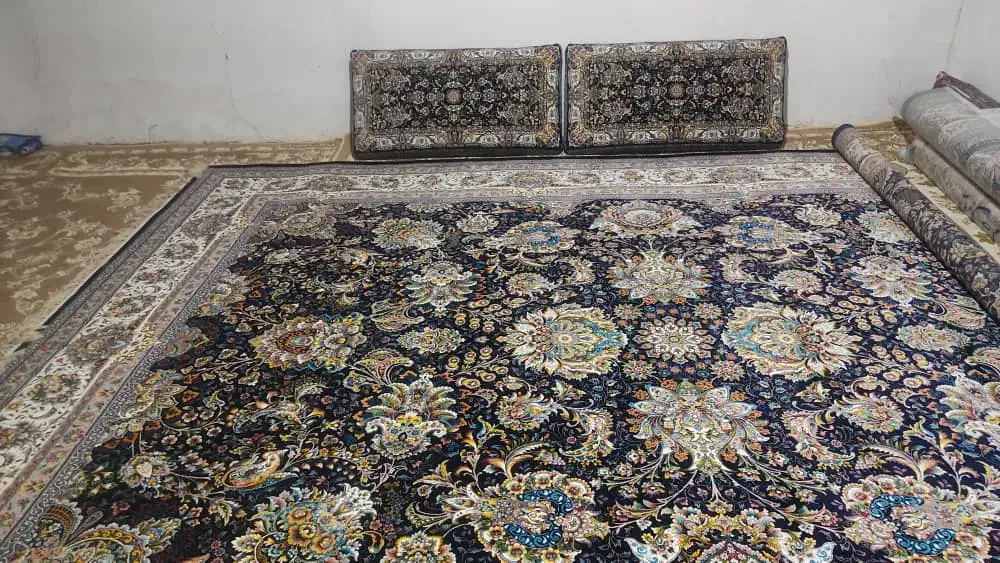 فرش ۱۲متری با نخ ابریشم|فرش|زابل, |دیوار