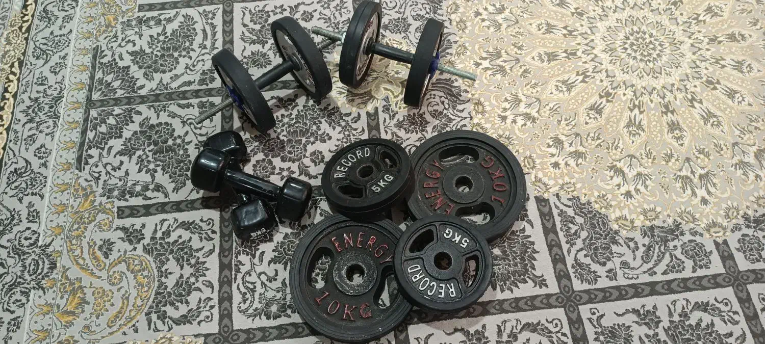 وزنه و دمبل و هالتر و کش ورزشی|تجهیزات ورزشی|بهشهر, |دیوار