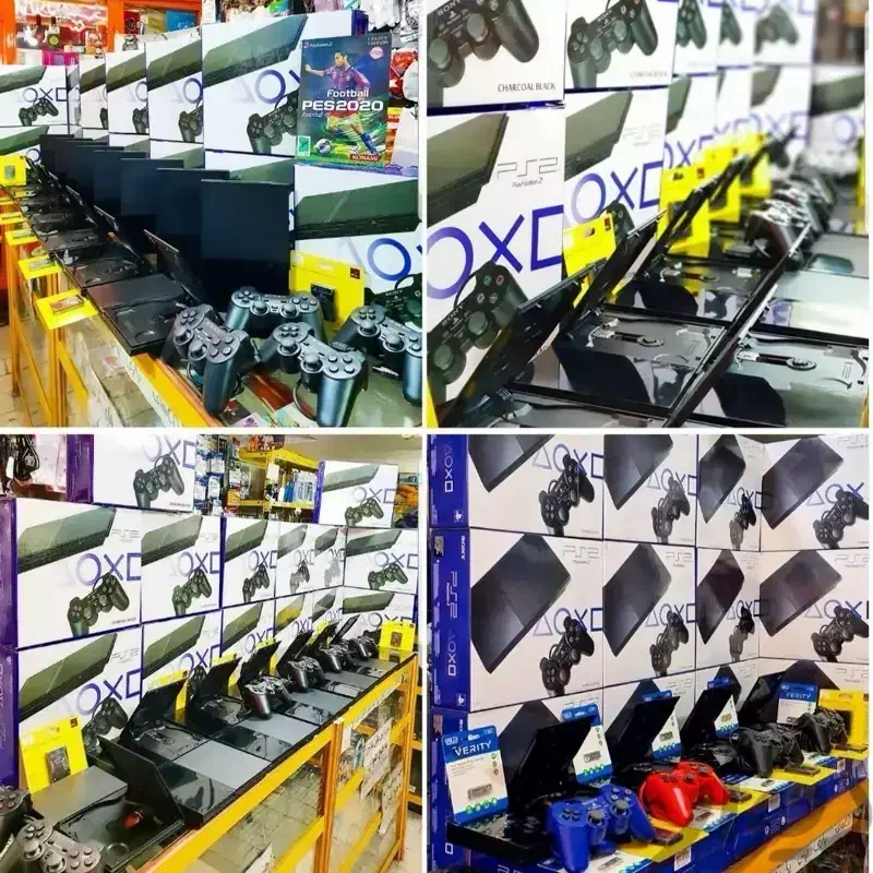 پلی استیشن 2 اسلیم خانگی در حد نو ps2 پلی 2|کنسول، بازی ویدئویی و آنلاین|خرم‌آباد, |دیوار