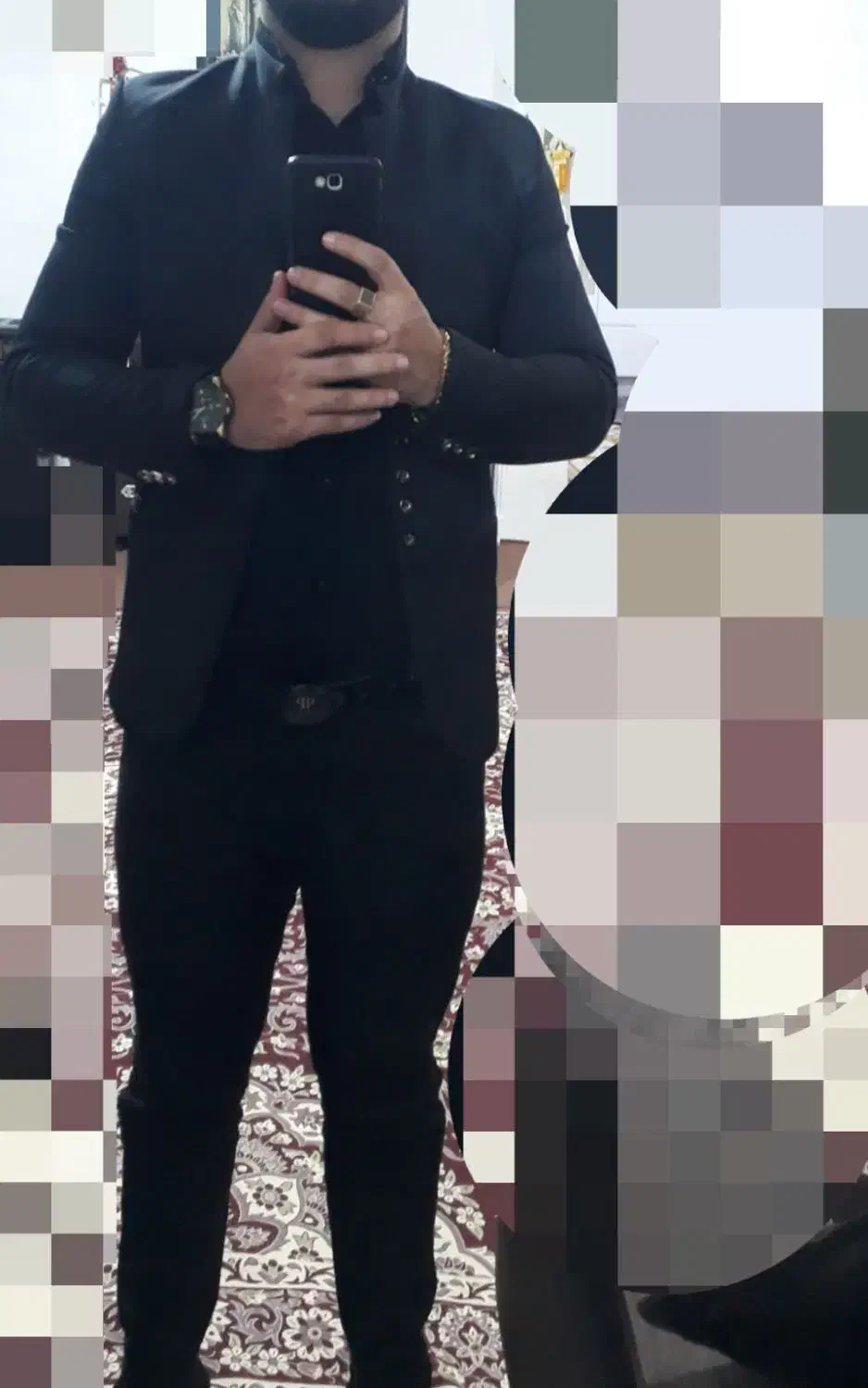 تک کت یقه دیپلمات و شیک|لباس|رشت, یخسازی|دیوار