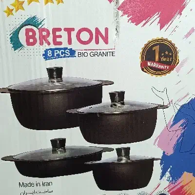 سرویس قابلمه ۸پارچه گرانیتی|ظروف پخت‌وپز|نیشابور, ناسیونال|دیوار