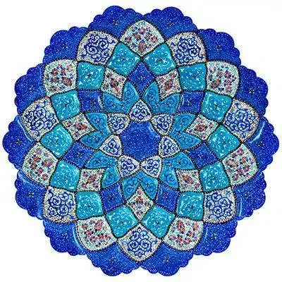 بشقاب میناکاری طرح اسلیمی|صنایع دستی و سایر لوازم تزئینی|تهران, فاطمی|دیوار