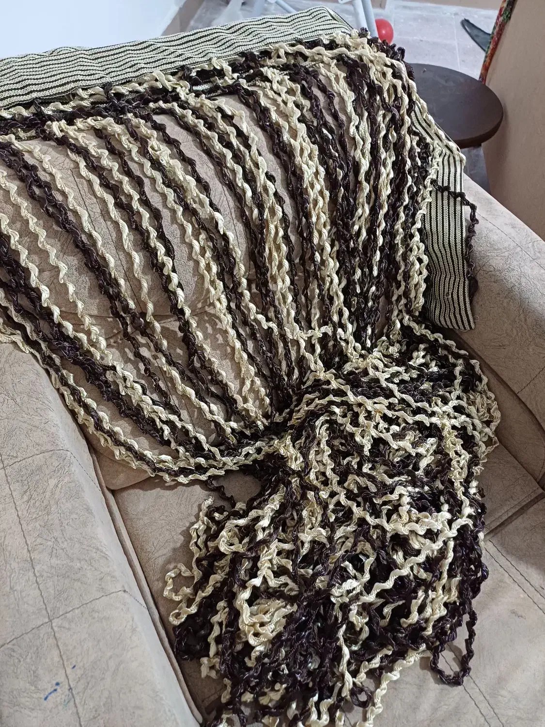 پرده سه متری تزیینی|پرده، رانر، رومیزی|سنندج, |دیوار