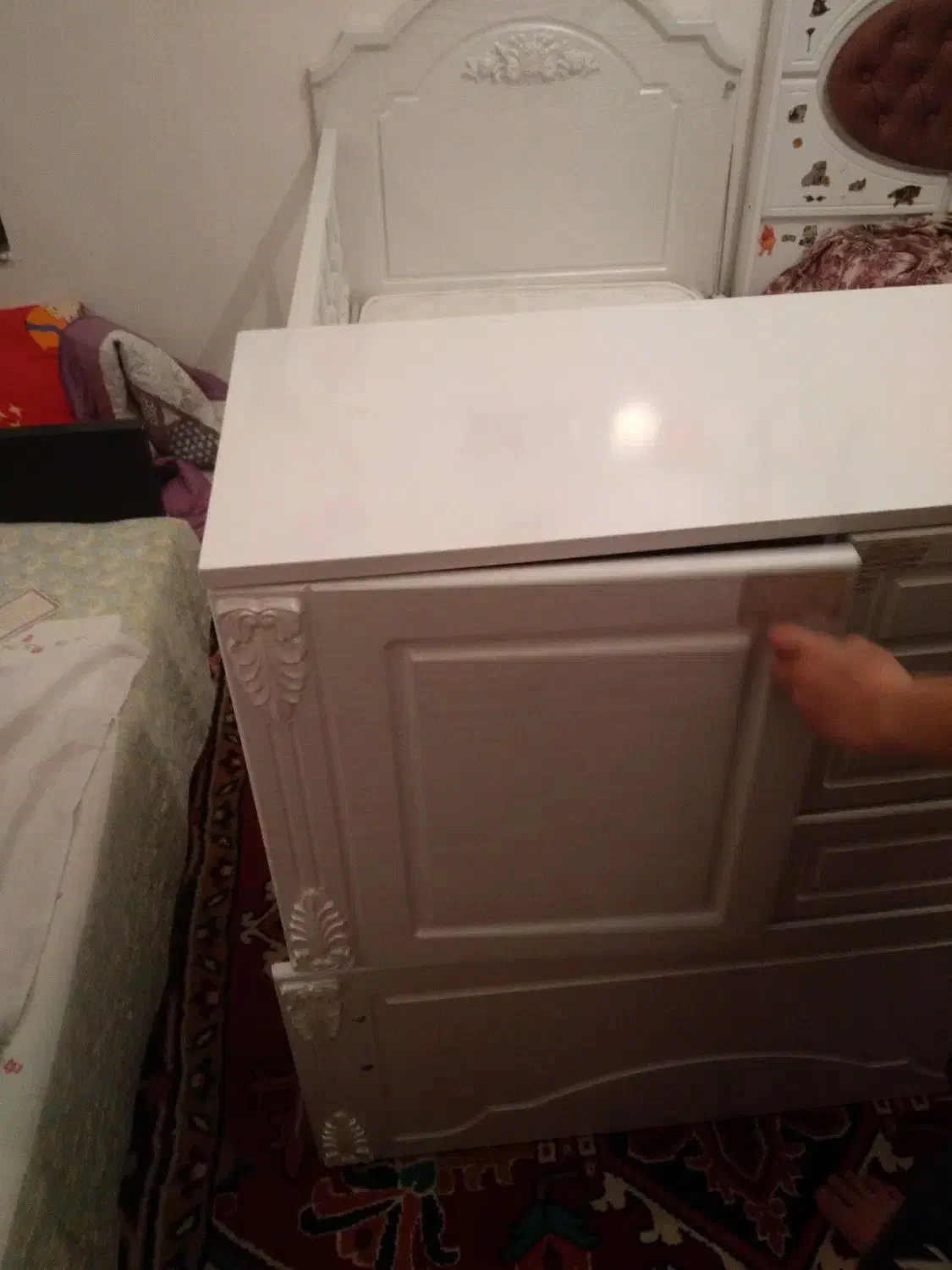 تخت کودک نو بدون کارکرد همراه با تشک رویال|تخت و سرویس خواب|اهر, |دیوار