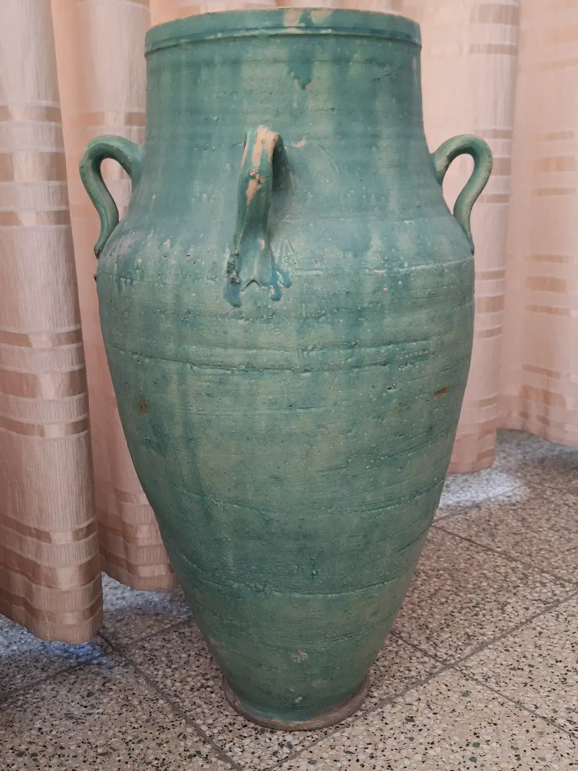 کوزه سفالی لعابی قدیمی|کلکسیون و سرگرمی|تهران, زرکش|دیوار