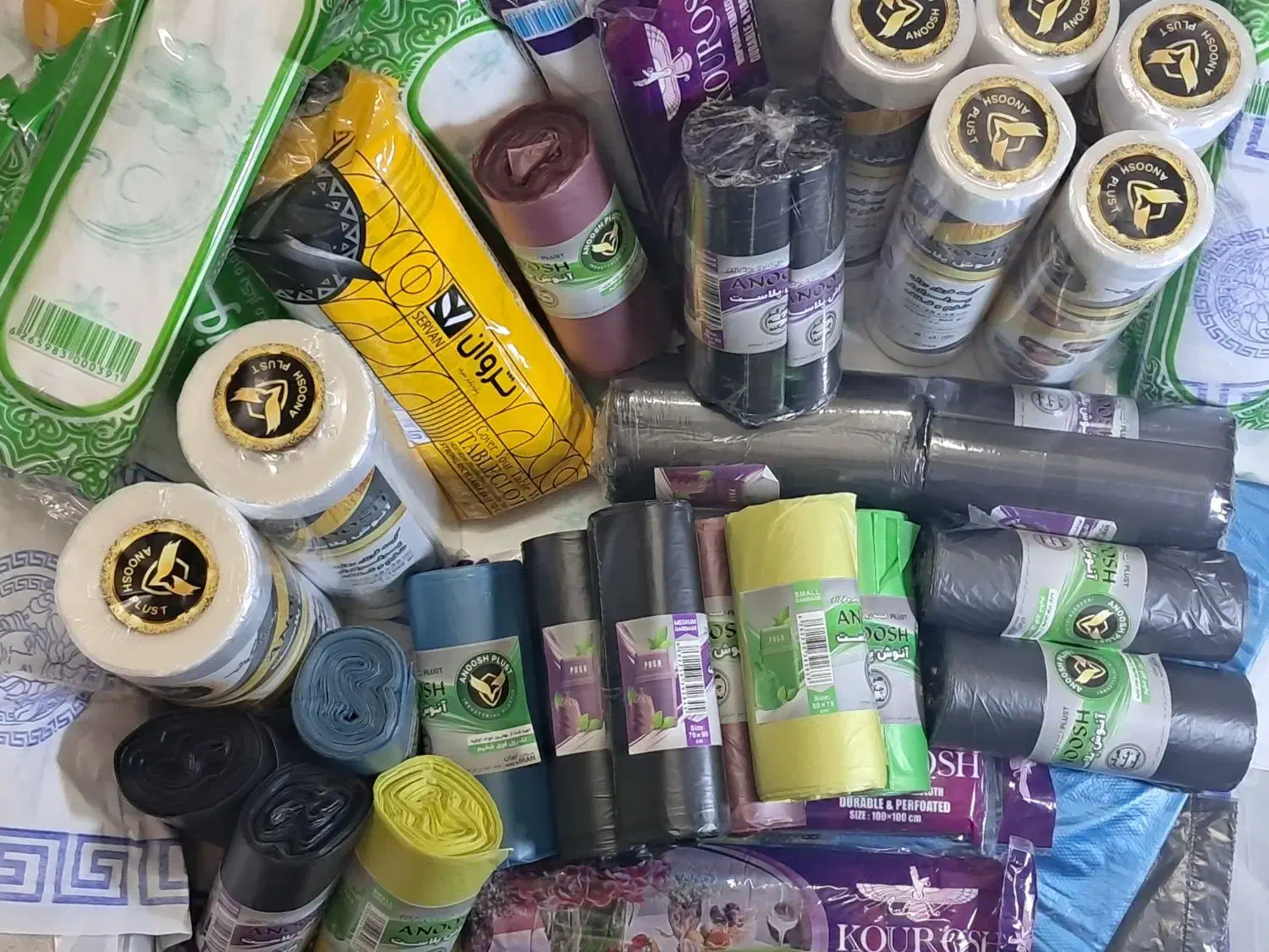 کیسه فریزر و  زباله و سفره|ظروف نگهدارنده، پلاستیکی، یک‌بارمصرف|رشت, قاسمیه|دیوار