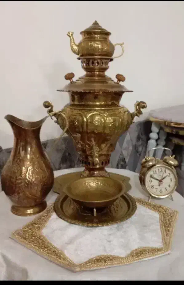 سماور ذغالی طرح هخامنشی|سماور، چای‌ساز، قهوه‌ساز|خرم‌آباد, |دیوار