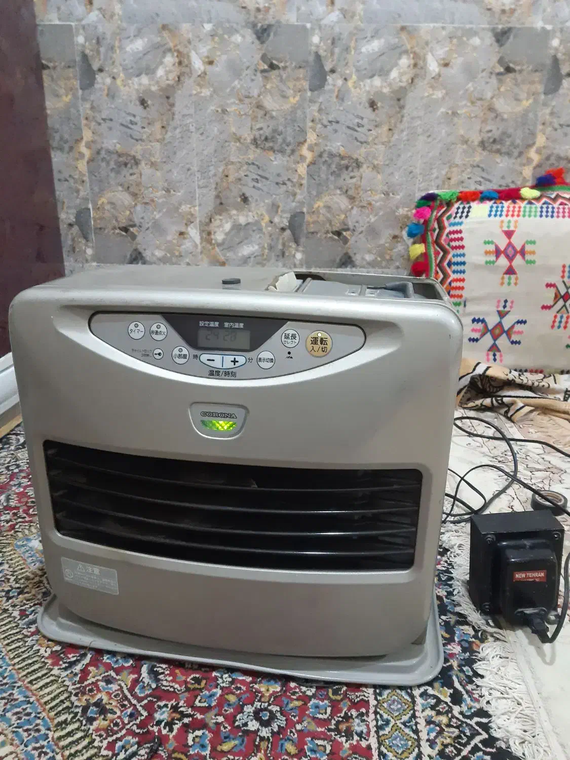 چراغ بخاری برقی نفتی در شهر میرجاوه|بخاری، هیتر، شومینه|میرجاوه, |دیوار