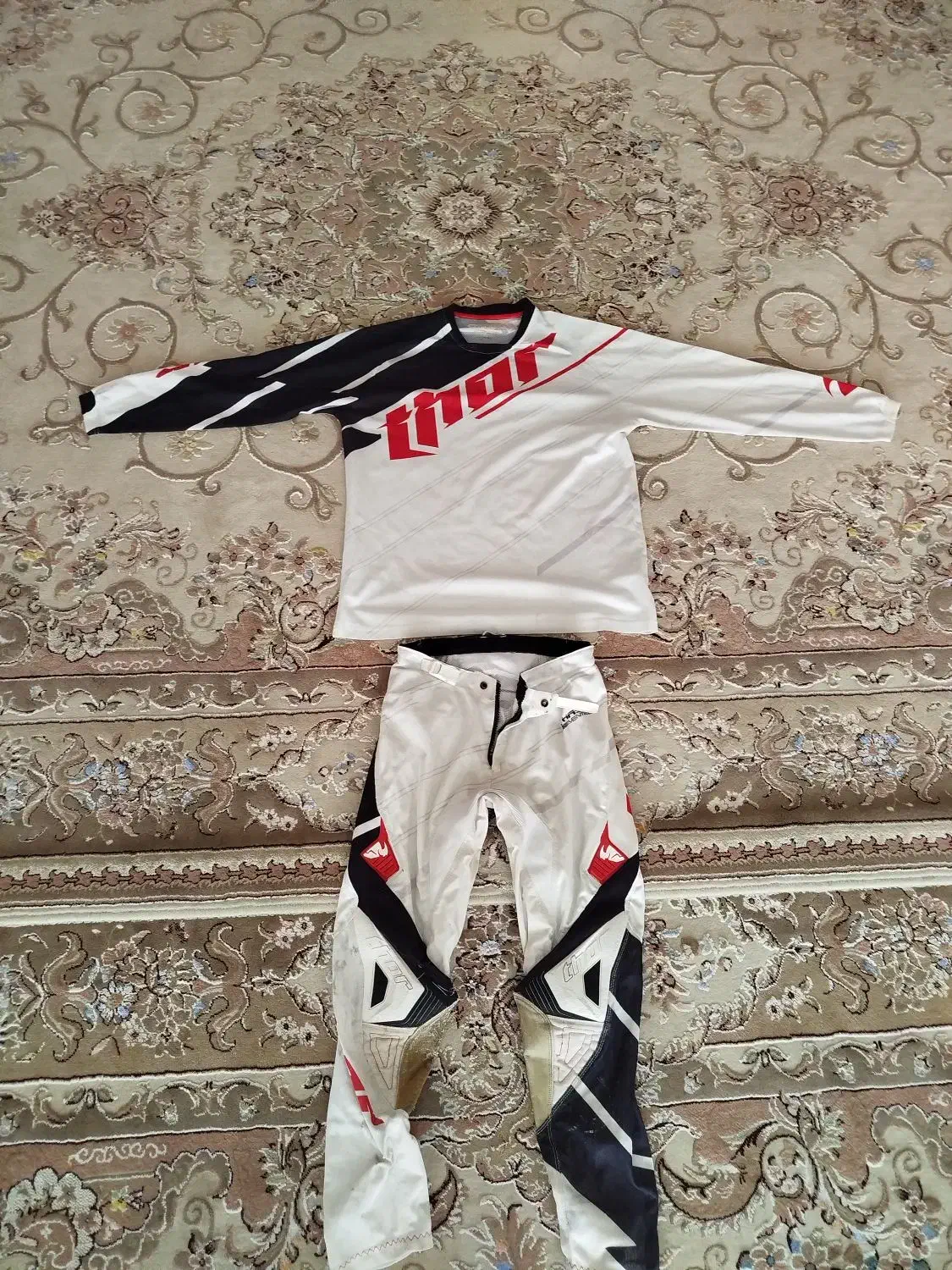 یک دست لباس کراس نو مارک THOR لباس موتور سواری|لباس|مشهد, کارمندان دوم|دیوار