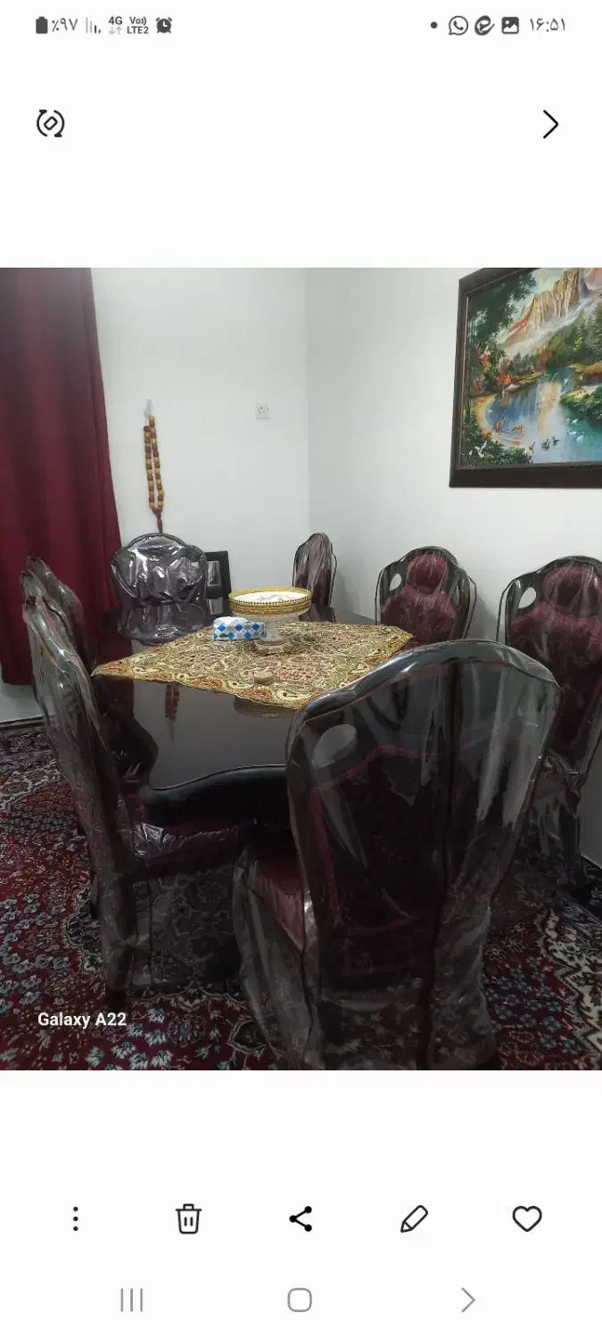 میزغذاخوری ومبلمان ۸نفره|مبلمان خانگی و میز عسلی|اهواز, رسالت|دیوار