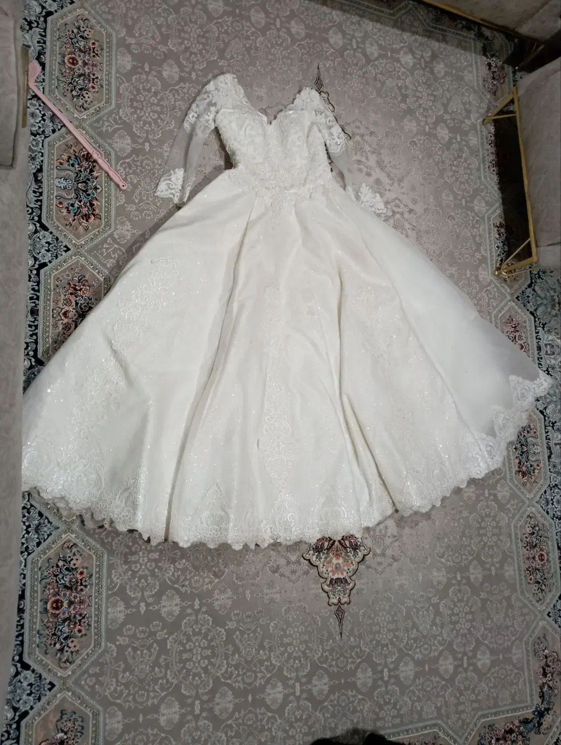 لباس عروسی نو شاخه گل جعبه حنا|لباس|پارس‌آباد, |دیوار