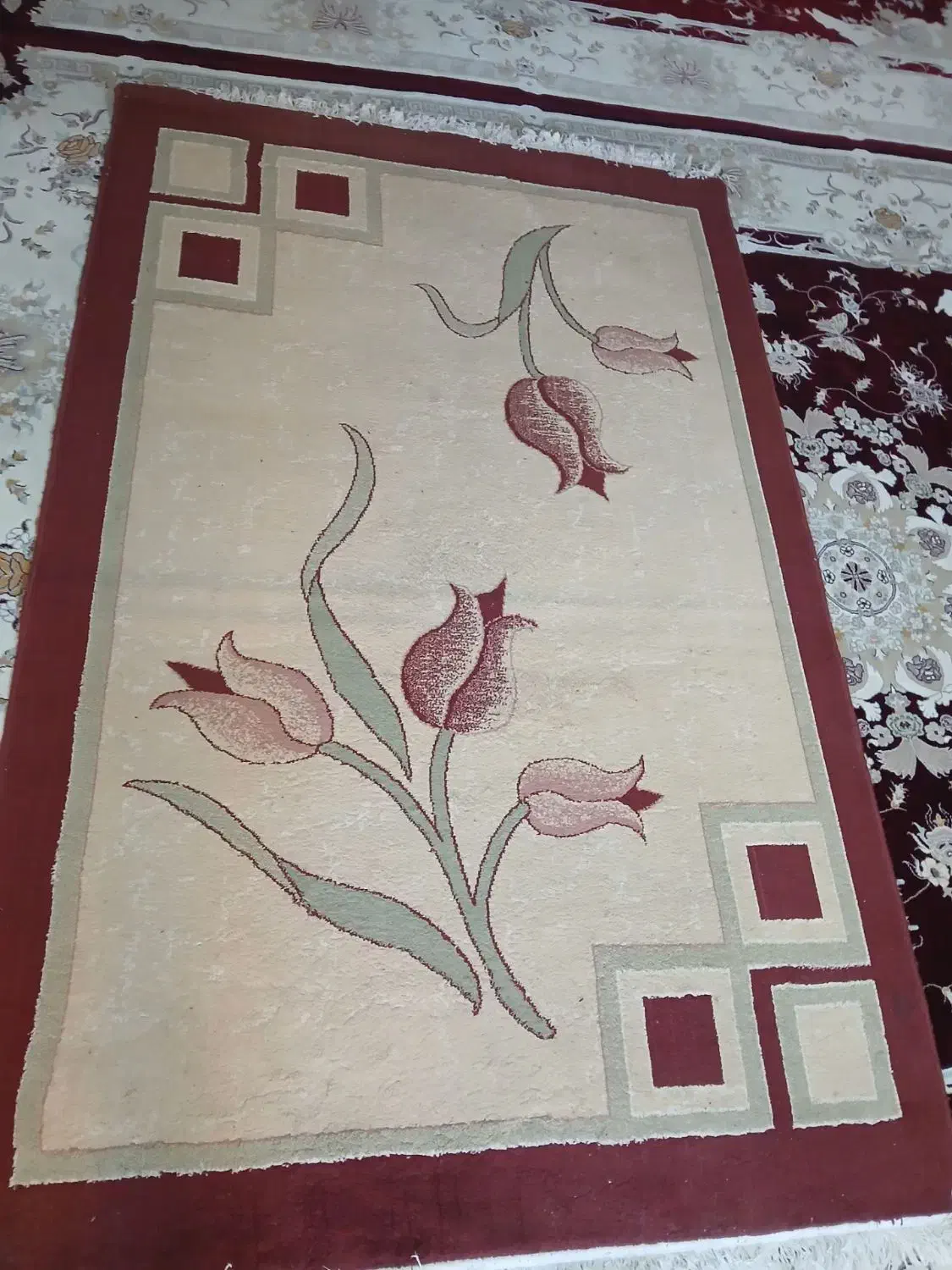 گلیم اشپزخانه  کارکرده|گلیم، جاجیم، گبه|تاکستان, |دیوار