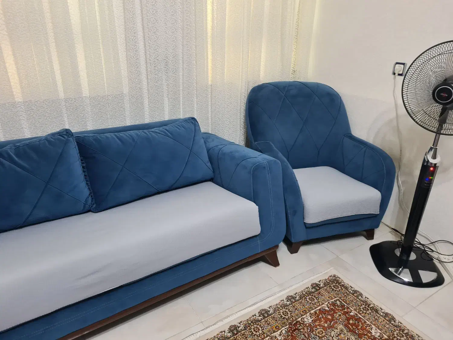 مبل ۸ نفره همراه جلو مبلی مبل با کیفیت|مبلمان خانگی و میز عسلی|ایلام, |دیوار